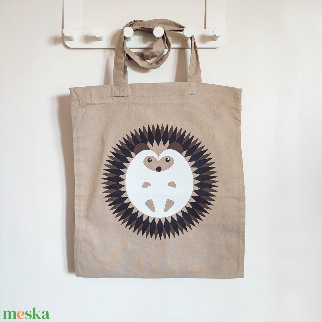 Vászontáska  Sünfiú, süni - táska & tok - bevásárlás & shopper táska - shopper, textiltáska, szatyor - Meska.hu