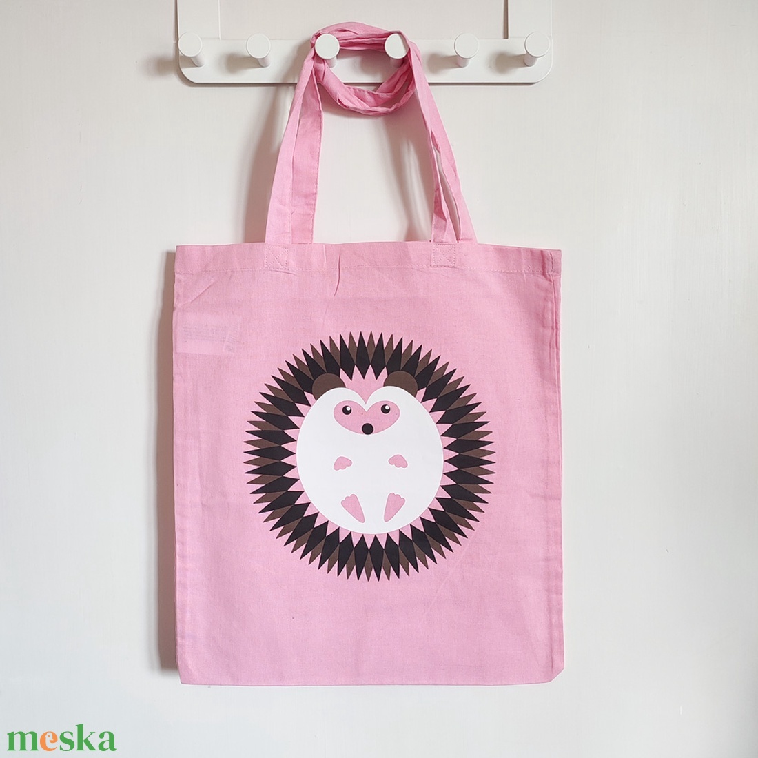 Vászontáska  Sünilány, süni - táska & tok - bevásárlás & shopper táska - shopper, textiltáska, szatyor - Meska.hu