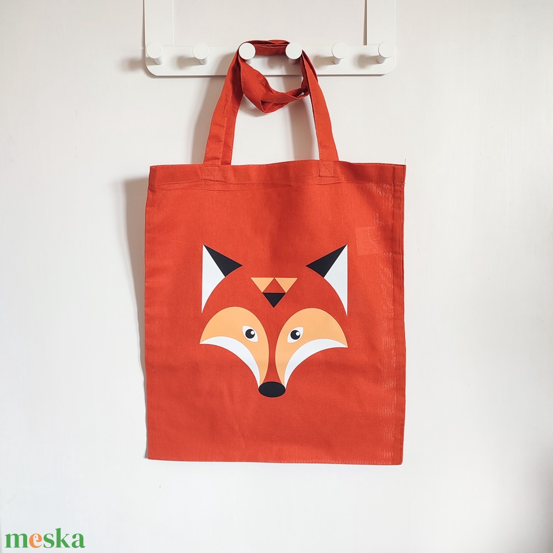 Vászontáska  Róka - táska & tok - bevásárlás & shopper táska - shopper, textiltáska, szatyor - Meska.hu