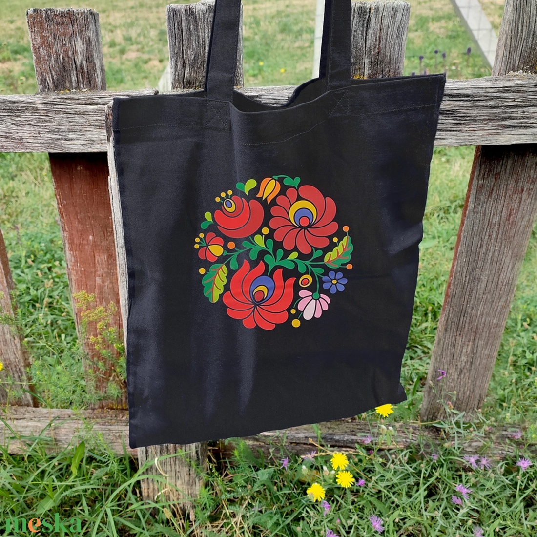 Vászontáska  Matyó tatyó - táska & tok - bevásárlás & shopper táska - shopper, textiltáska, szatyor - Meska.hu