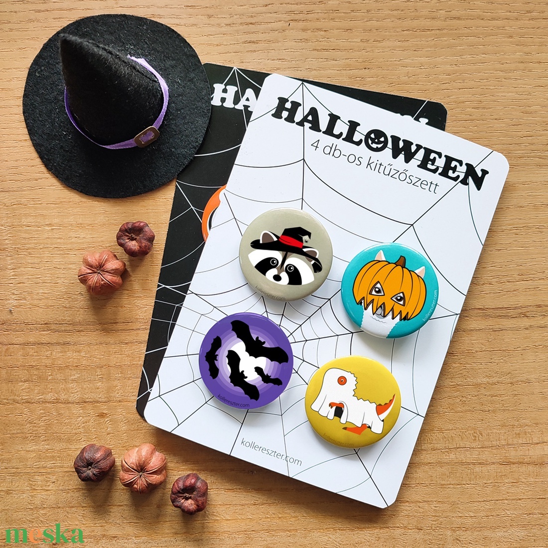 Halloween  4 db-os kitűző szett  FEHÉR - ékszer - kitűző és bross - Meska.hu Halloween  4 db-os kitűző szett  FEHÉR - ékszer - kitűző és bross - Meska.hu