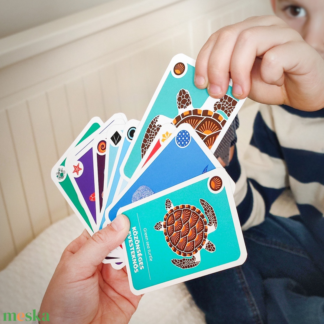 Fekete Péter kártya � Tengeri állatok - játék & sport - táblajáték és kártyajáték - kártya - Meska.hu