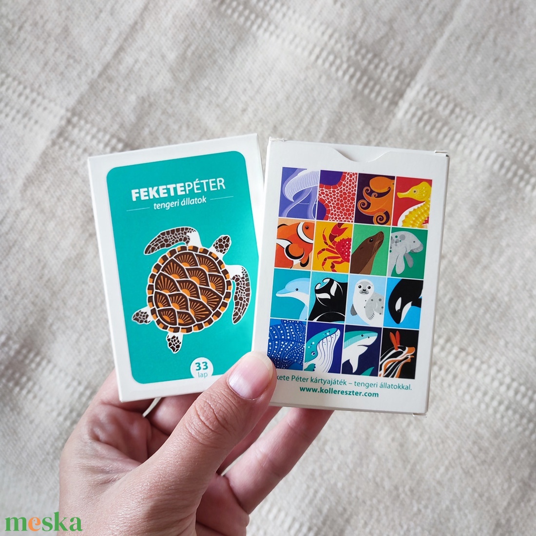 Fekete Péter kártya � Tengeri állatok - játék & sport - táblajáték és kártyajáték - kártya - Meska.hu