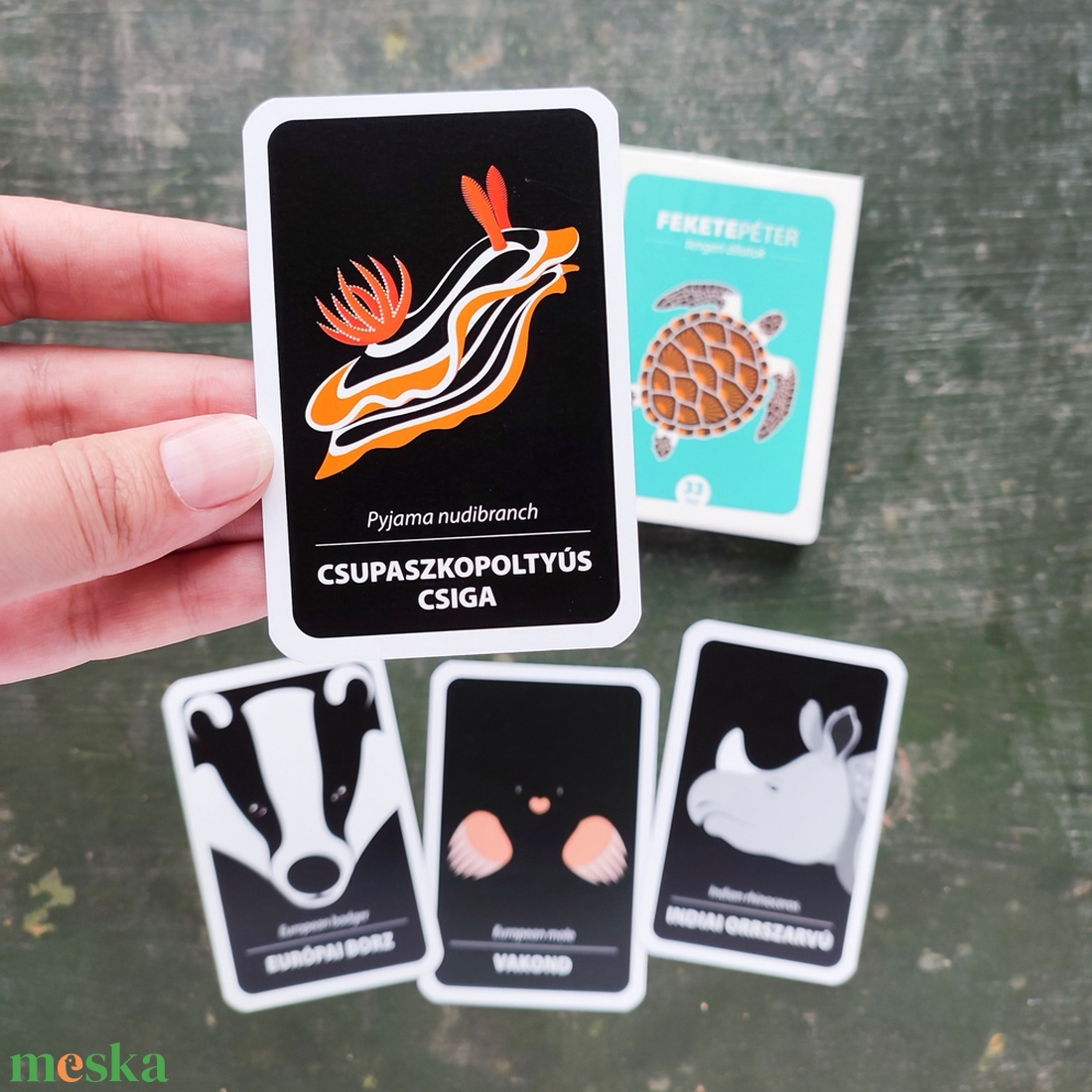 Fekete Péter kártya � Tengeri állatok - játék & sport - táblajáték és kártyajáték - kártya - Meska.hu