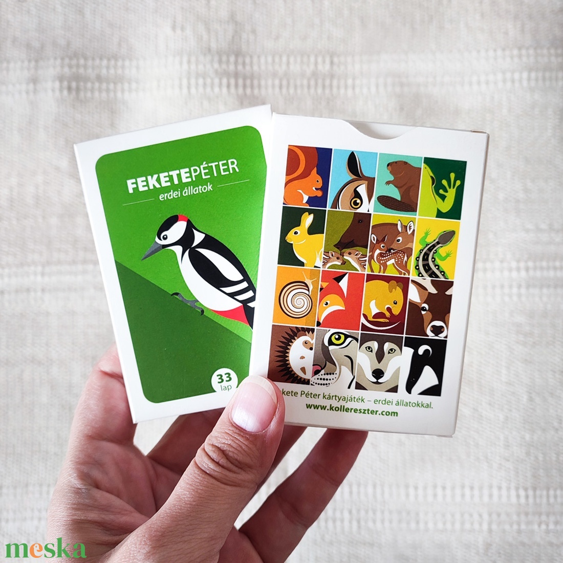 Fekete Péter kártya � Erdei állatok - játék & sport - táblajáték és kártyajáték - kártya - Meska.hu