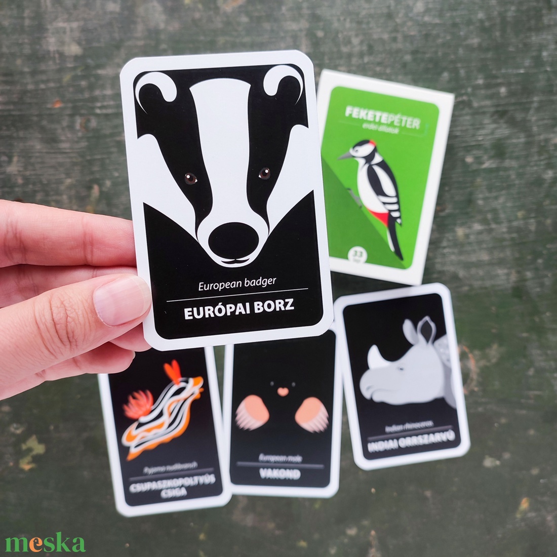 Fekete Péter kártya � Erdei állatok - játék & sport - táblajáték és kártyajáték - kártya - Meska.hu