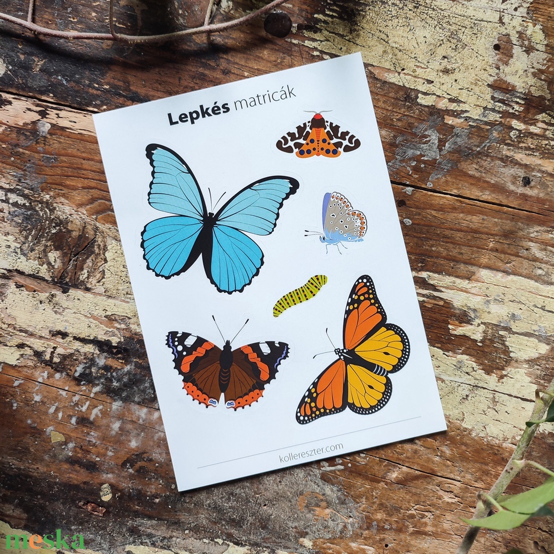 Matricaív (A6-os) � Lepkés - kellékek & szerszámok - dekorációs kellékek - matricaív - Meska.hu