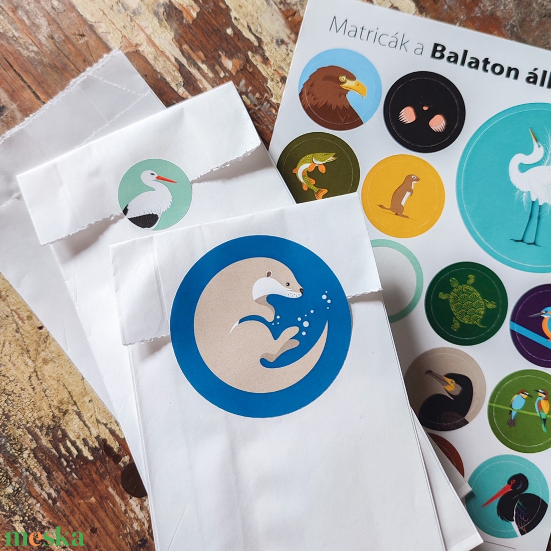 Matricaív (A6-os) � a Balaton állatai - kellékek & szerszámok - dekorációs kellékek - matricaív - Meska.hu