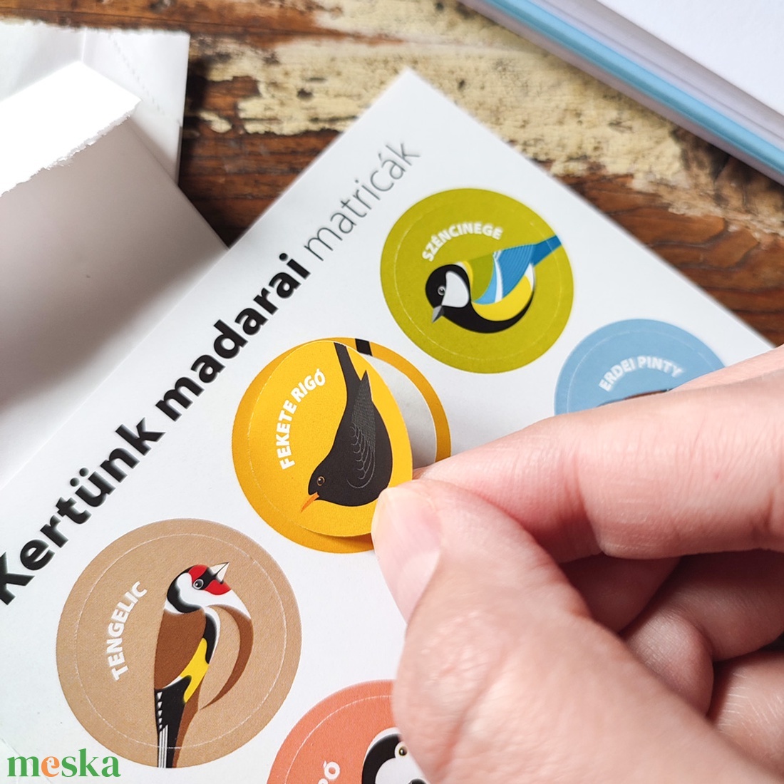 Matricaív (A6-os) � Kertünk madarai - kellékek & szerszámok - dekorációs kellékek - matricaív - Meska.hu