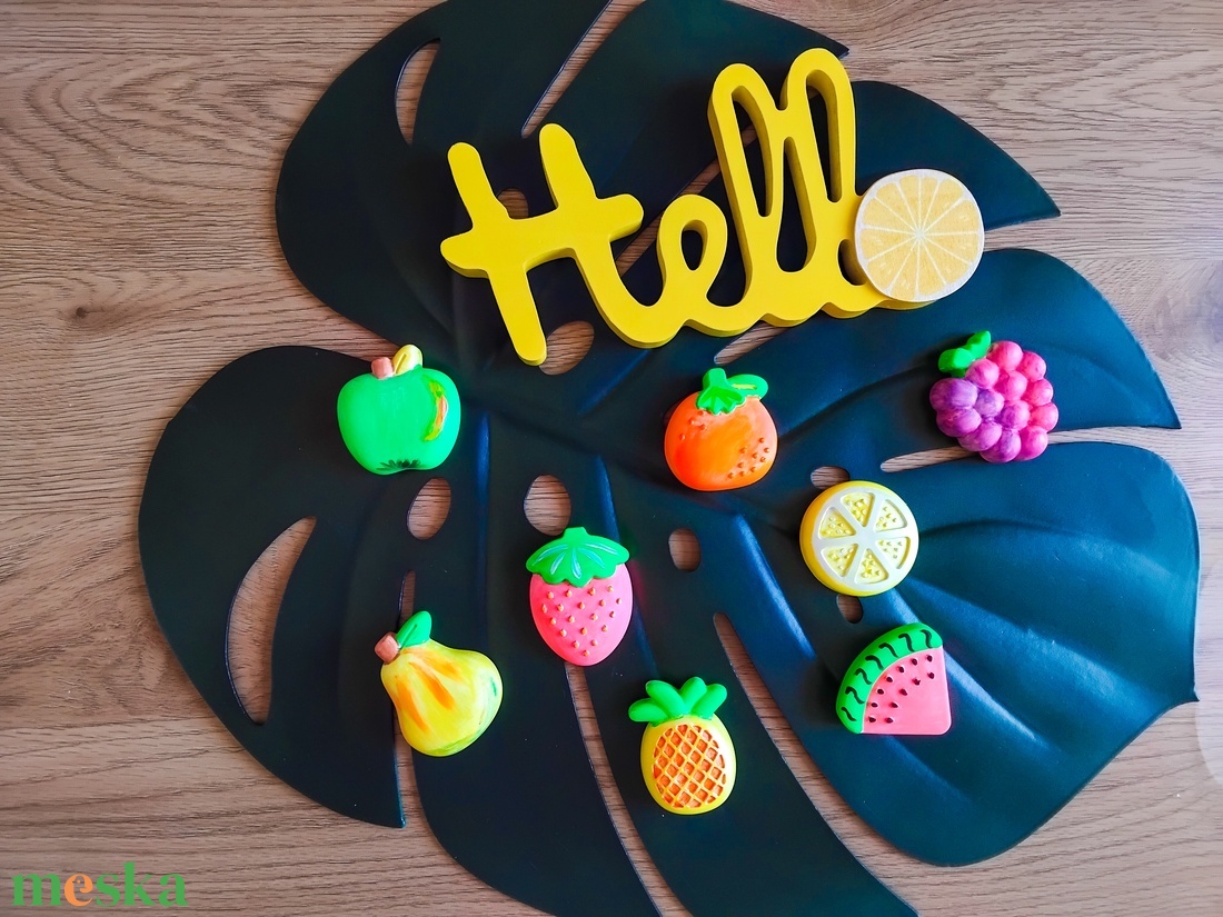 Mini Neon Smoothie - festhető gipszfigurák neon festékkel - diy (csináld magad) - egységcsomag - Meska.hu