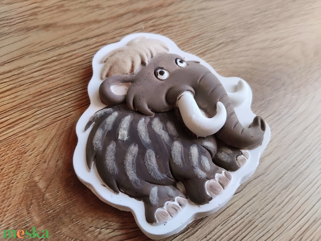 Őskori mamut - bundás festhető gipszfigura - diy (csináld magad) - egységcsomag - Meska.hu