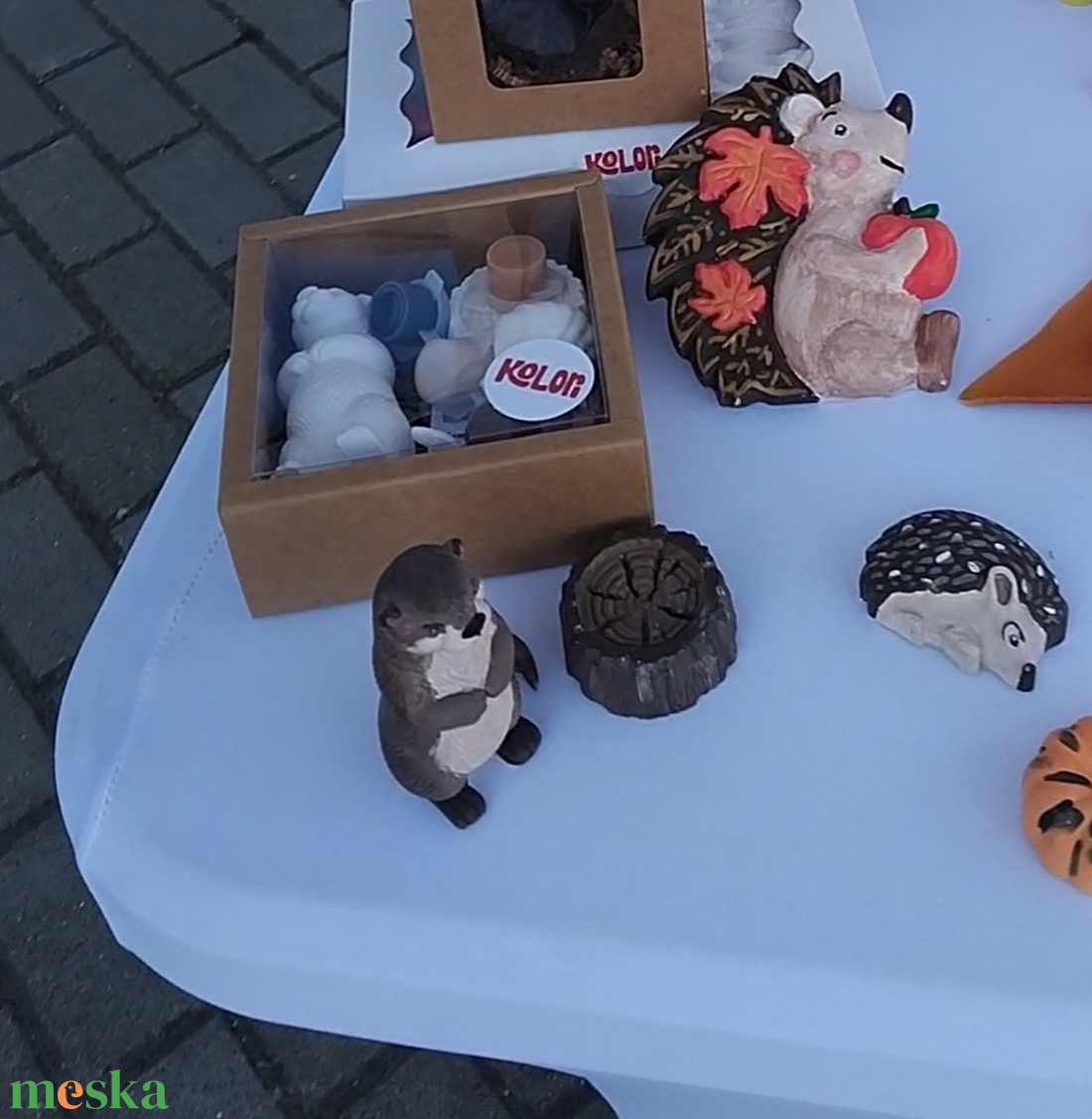 Vidra kaland - festhető vidrás gipszfigura szett - diy (csináld magad) - egységcsomag - Meska.hu