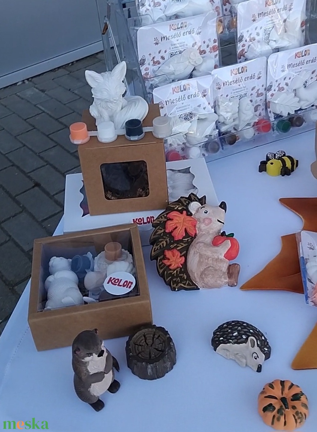 Ravaszdi Róka - festhető 3D rókás gipszfigura - diy (csináld magad) - egységcsomag - Meska.hu