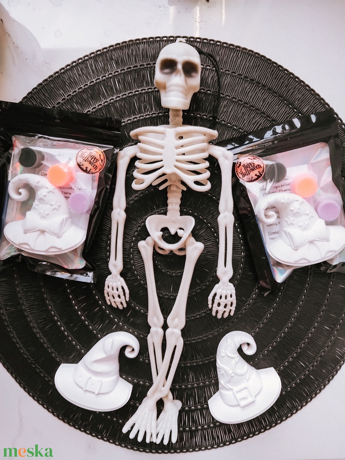 Boszisapka - világítós halloweeni festhető gipszfigura - otthon & életmód - dekoráció - halloween - halloweeni dekoráció - Meska.hu