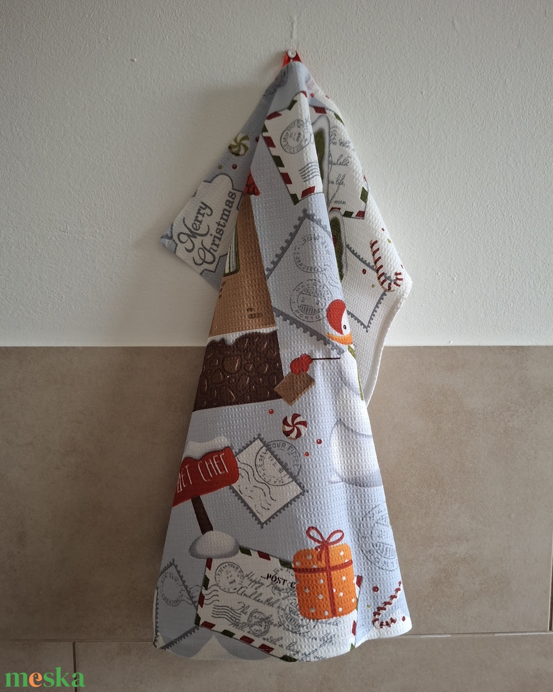 Hóemberes waffle/darázsszövet konyharuha - otthon & életmód - konyhafelszerelés, tálalás - konyhai textil - konyharuha & törlőkendő - Meska.hu