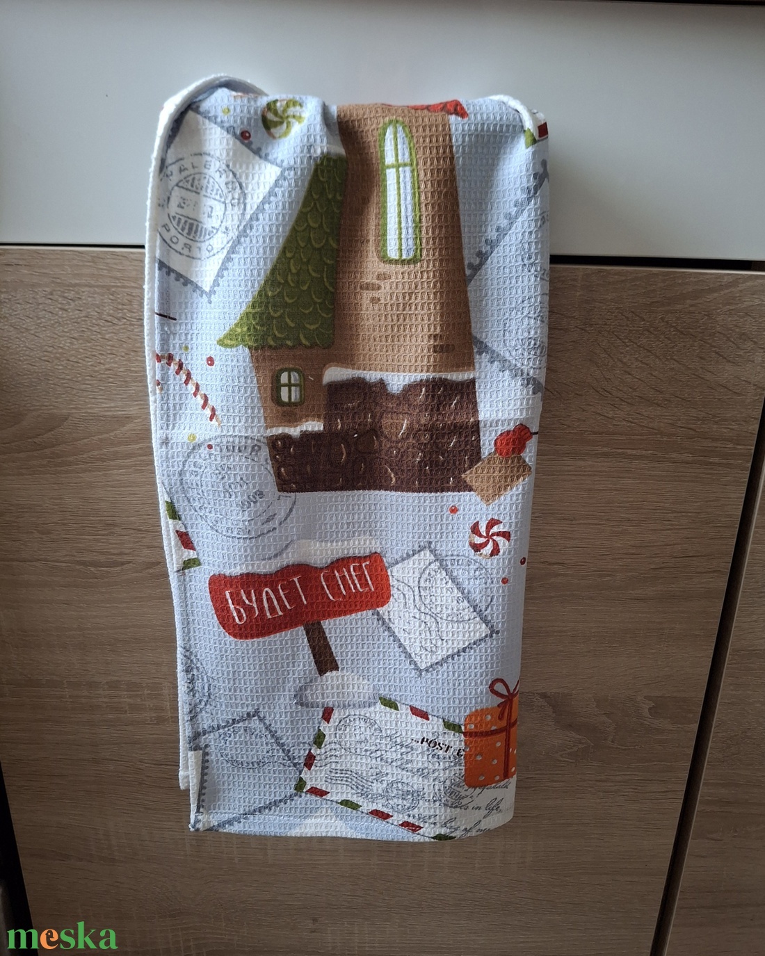 Hóemberes waffle/darázsszövet konyharuha - otthon & életmód - konyhafelszerelés, tálalás - konyhai textil - konyharuha & törlőkendő - Meska.hu