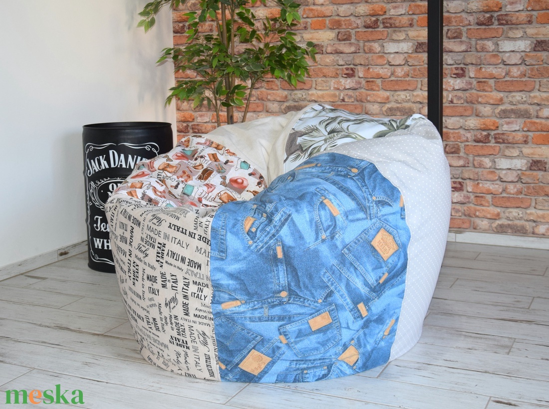 Süppedős babzsákfotel - KAMASZ MÉRET - patchwork stílusú, klasszikus formájú babzsák tiniknek - otthon & életmód - bútor - babzsákfotel - Meska.hu Süppedős babzsákfotel - KAMASZ MÉRET - patchwork stílusú, klasszikus formájú babzsák tiniknek - otthon & életmód - bútor - babzsákfotel - Meska.hu