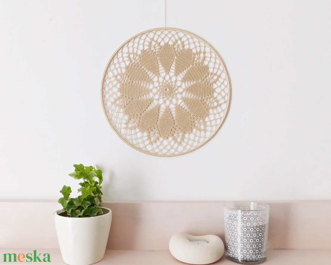 Horgolt vintage stílusú falidísz, függődísz, ablakdísz, fali dekoráció 30 cm - otthon & életmód - dekoráció - fali és függő dekoráció - függődísz - Meska.hu Horgolt vintage stílusú falidísz, függődísz, ablakdísz, fali dekoráció 30 cm - otthon & életmód - dekoráció - fali és függő dekoráció - függődísz - Meska.hu