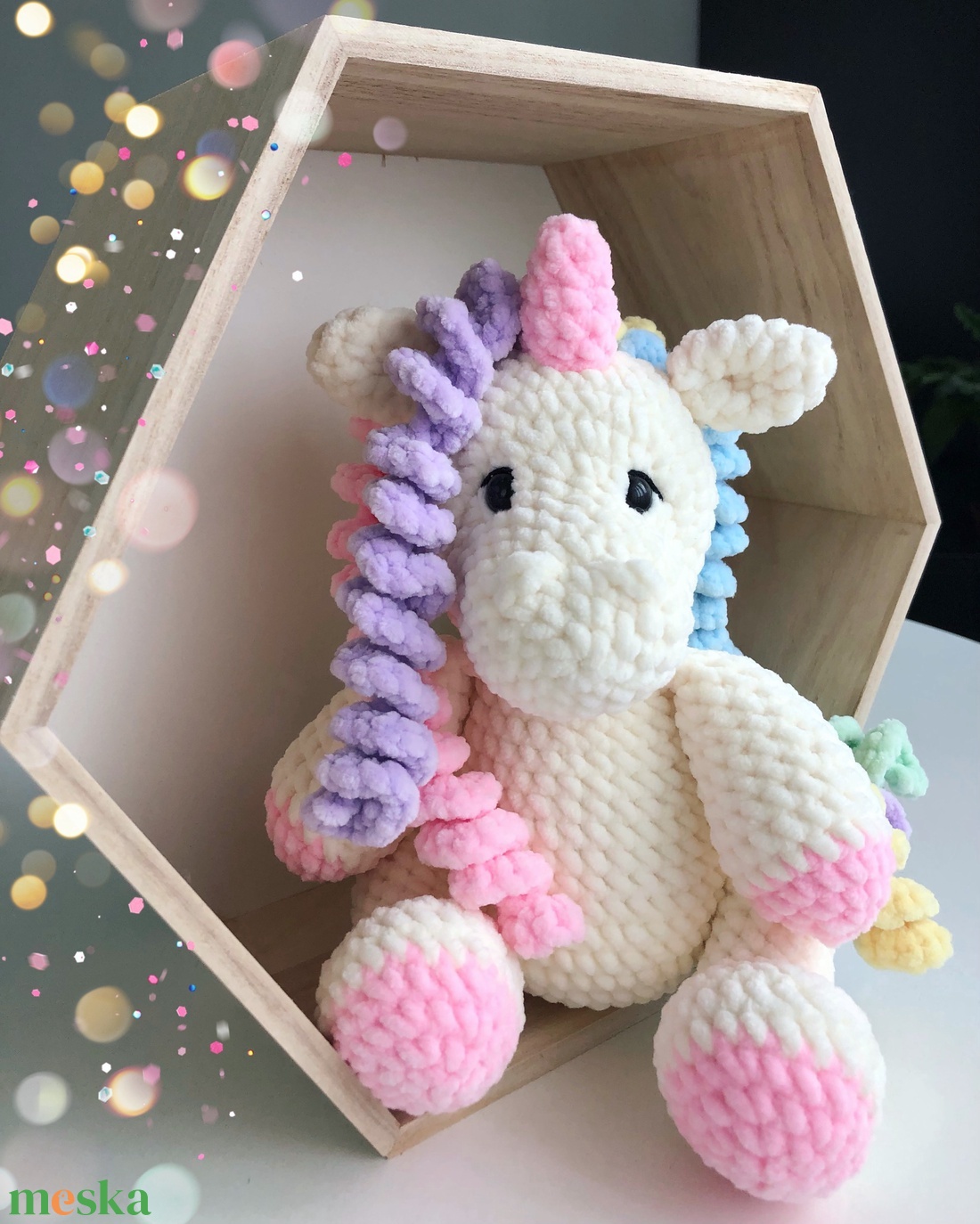 Plüss Unikornis  - játék & sport - plüssállat & játékfigura - ló - Meska.hu