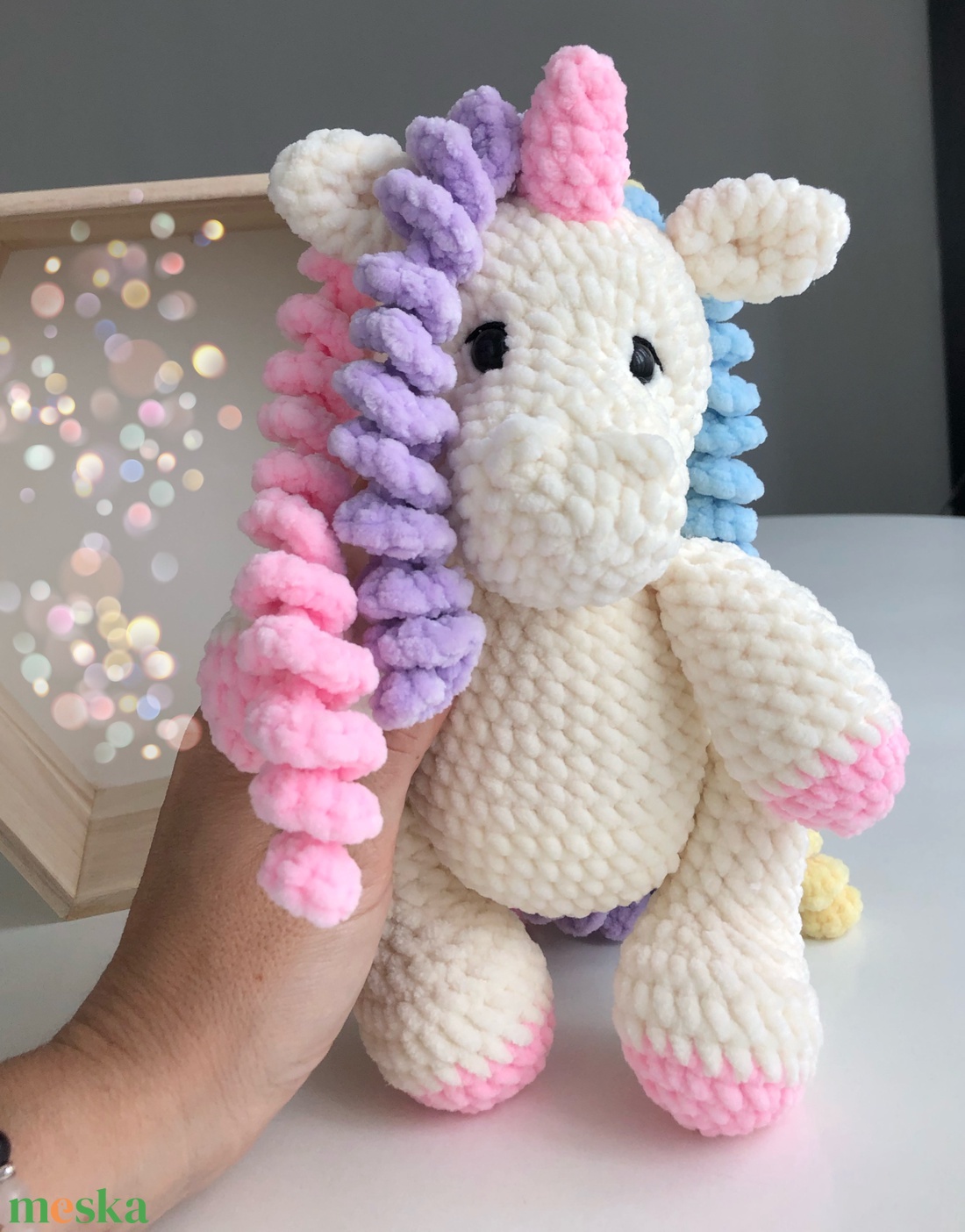 Plüss Unikornis  - játék & sport - plüssállat & játékfigura - ló - Meska.hu