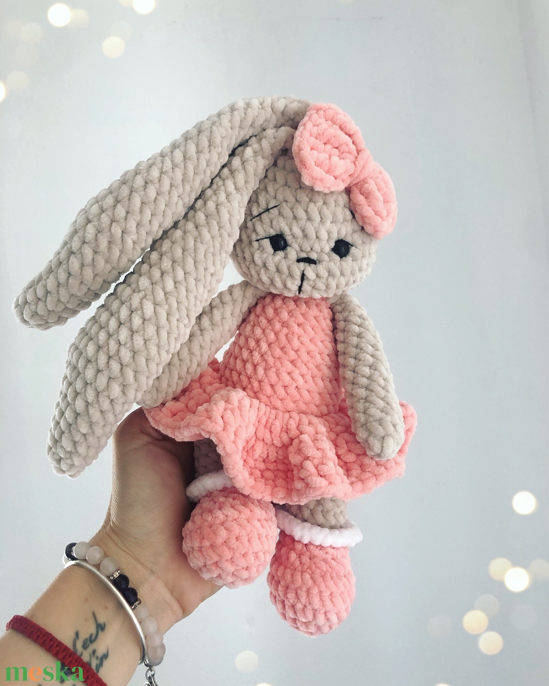 Névre szóló plüss nyuszi - játék & sport - plüssállat & játékfigura - nyuszi - Meska.hu