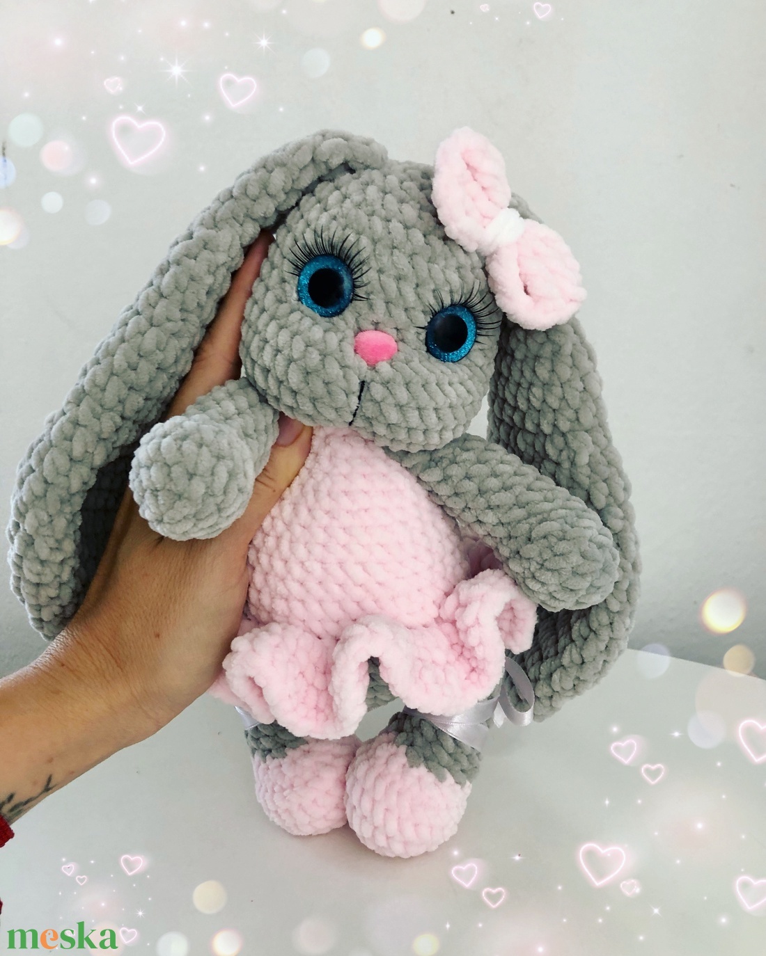 Balerina nyuszi - játék & sport - plüssállat & játékfigura - nyuszi - Meska.hu