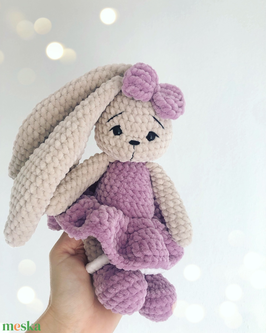 Névre szóló plüss nyuszi - játék & sport - plüssállat & játékfigura - nyuszi - Meska.hu