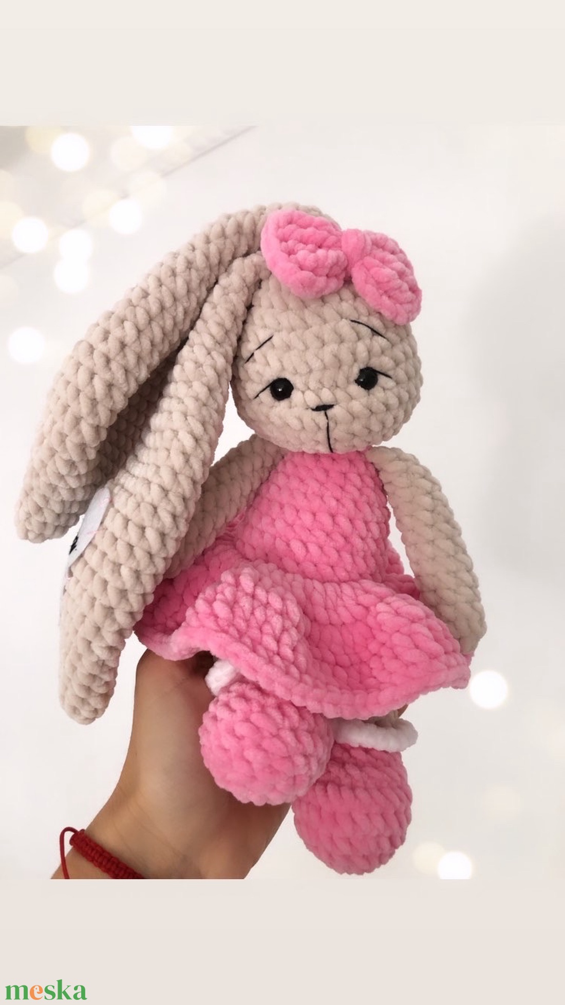 Névre szóló plüss nyuszi - játék & sport - plüssállat & játékfigura - nyuszi - Meska.hu