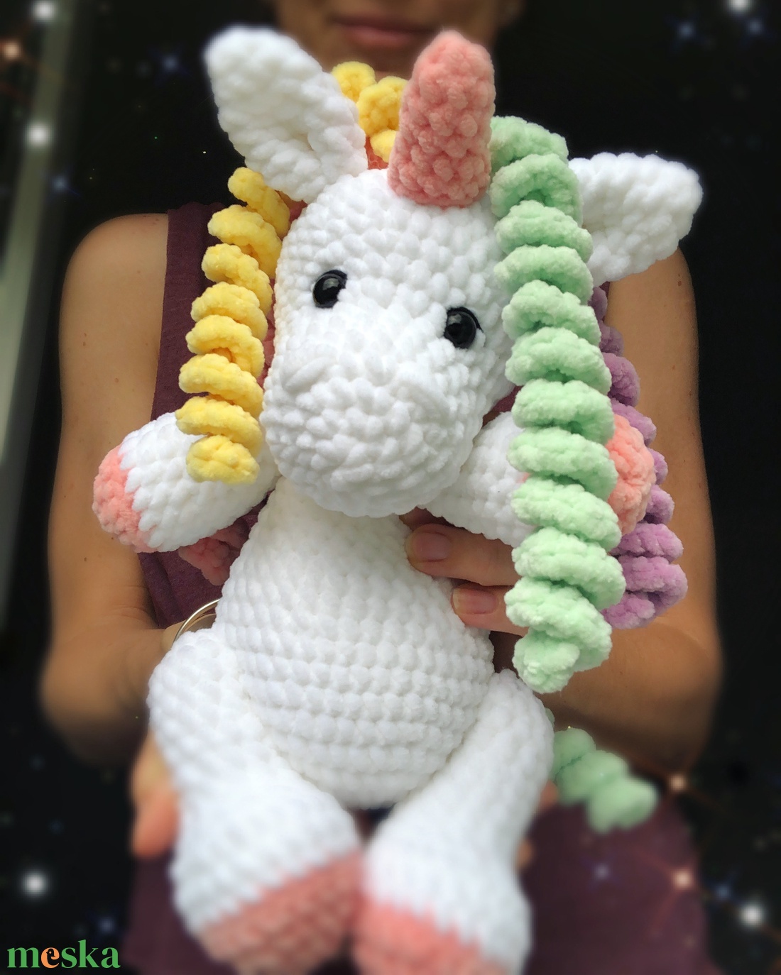 Plüss Unikornis  - játék & sport - plüssállat & játékfigura - ló - Meska.hu