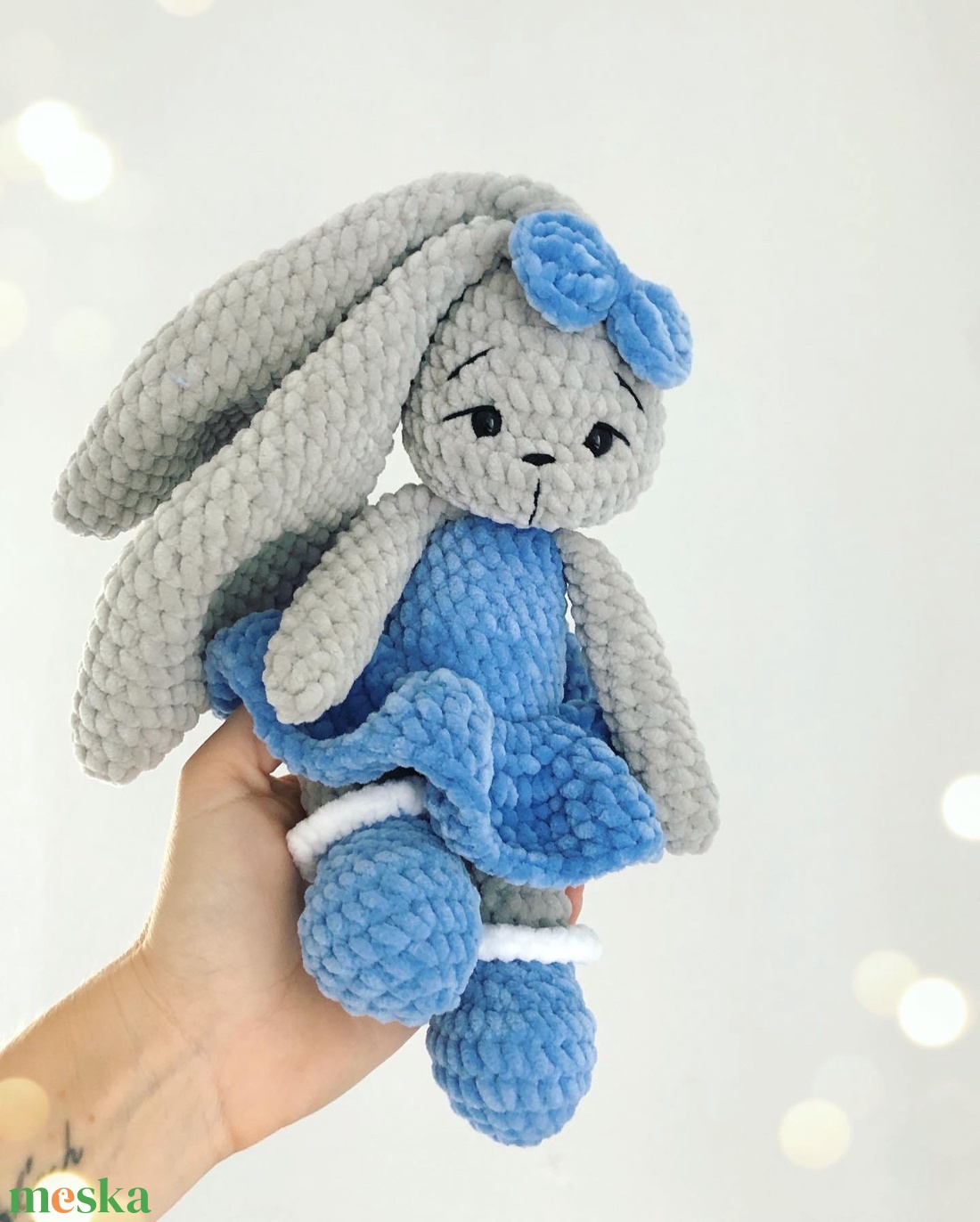 Névre szóló plüss nyuszi - játék & sport - plüssállat & játékfigura - nyuszi - Meska.hu