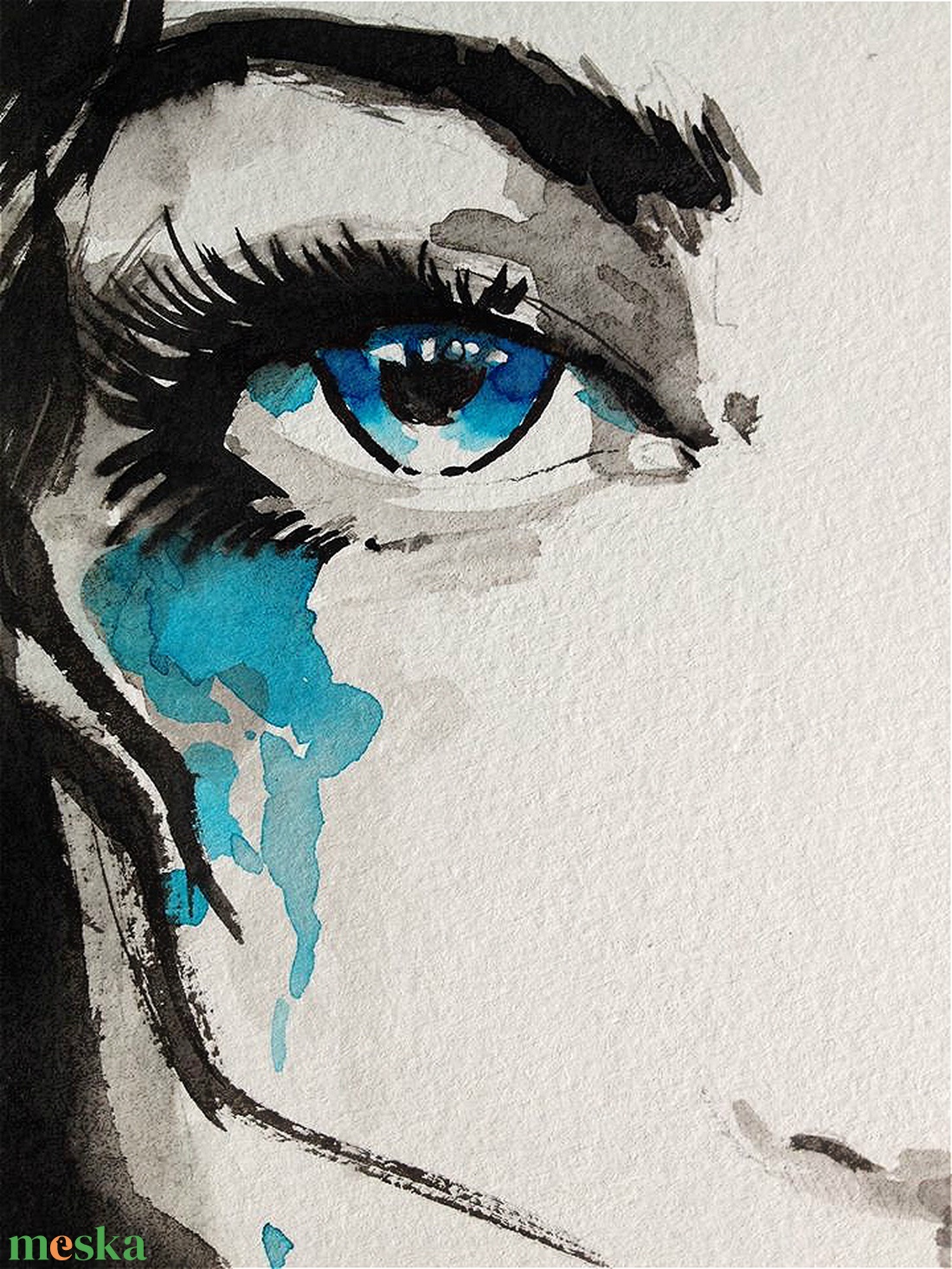 Pillanat akvarell festmény (Eredeti) - művészet - festmény - akvarell - Meska.hu Pillanat akvarell festmény (Eredeti) - művészet - festmény - akvarell - Meska.hu