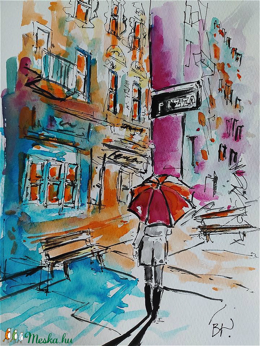 Úton hazafelé (Eredeti alkotás) - - Meska.hu Úton hazafelé (Eredeti alkotás) - - Meska.hu