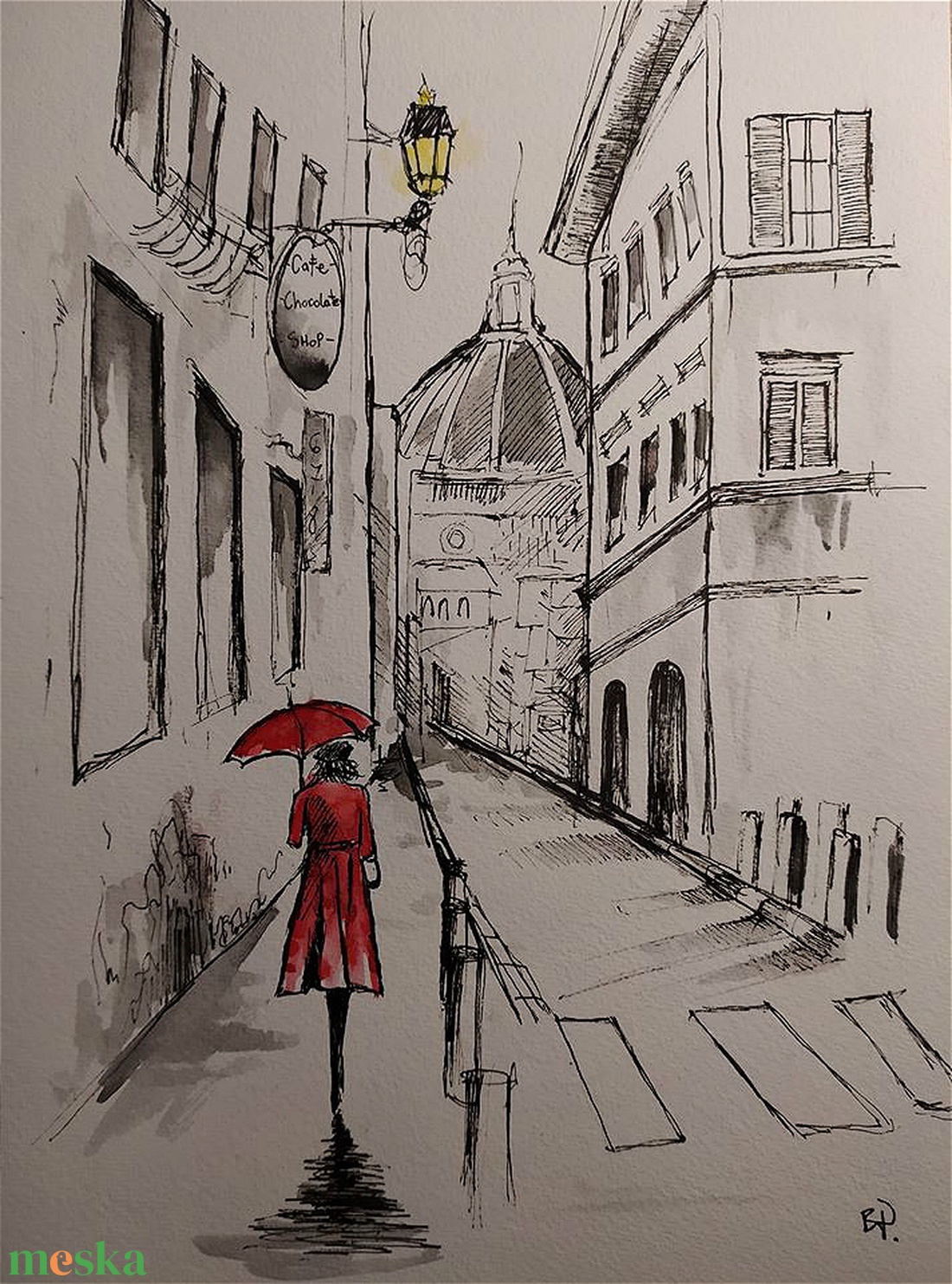 Eső után (Eredeti alkotás) - művészet - festmény - akvarell - Meska.hu Eső után (Eredeti alkotás) - művészet - festmény - akvarell - Meska.hu