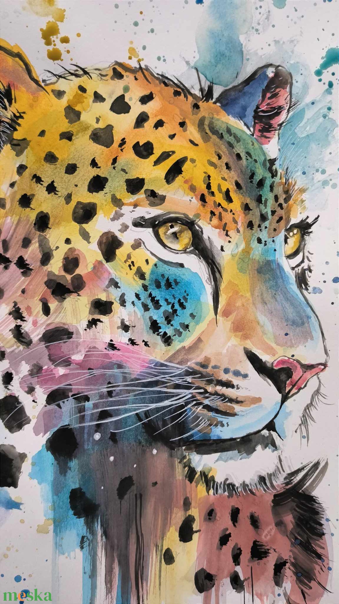 Leopárd akvarell festmény - művészet - festmény - akvarell - Meska.hu Leopárd akvarell festmény - művészet - festmény - akvarell - Meska.hu
