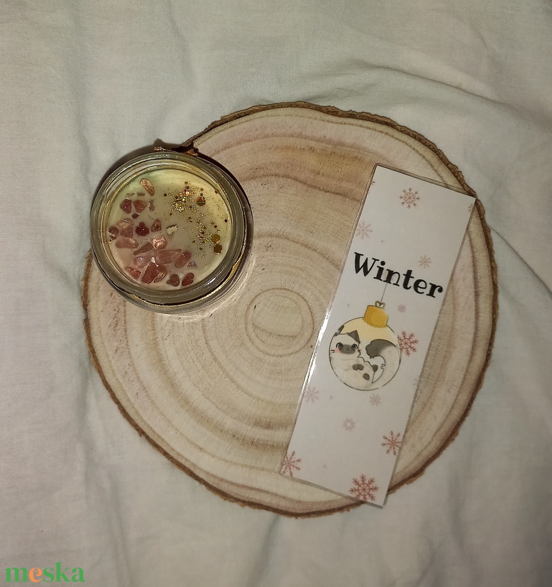 Téli könyvjelző 3. - könyv & zene - könyvjelző - Meska.hu