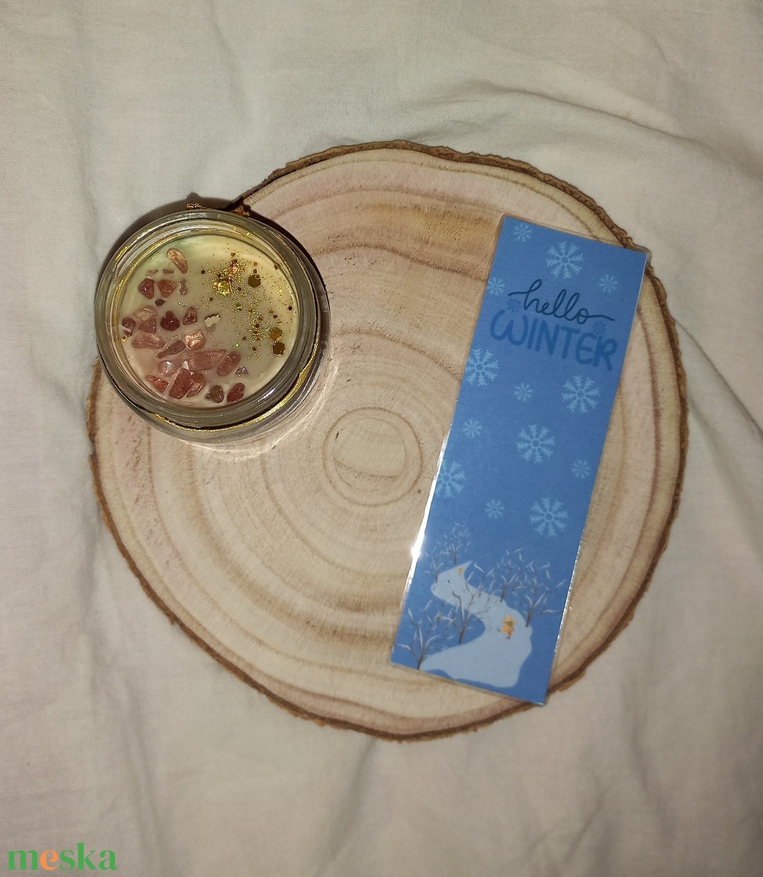 Téli könyvjelző 4. - könyv & zene - könyvjelző - Meska.hu