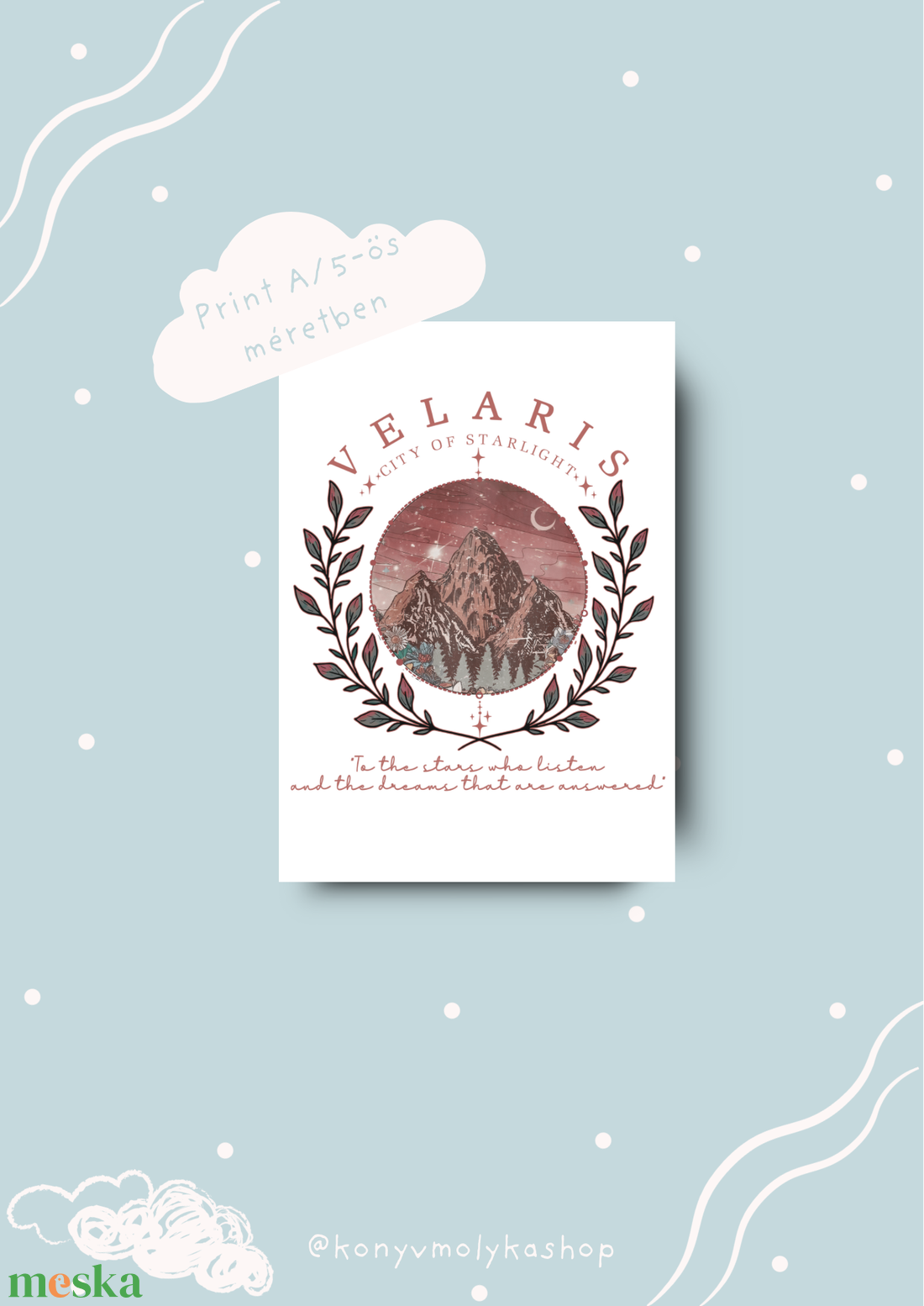Velaris print könyvmolyoknak - művészet - grafika & illusztráció - egyéb rajzok - Meska.hu Velaris print könyvmolyoknak - művészet - grafika & illusztráció - egyéb rajzok - Meska.hu