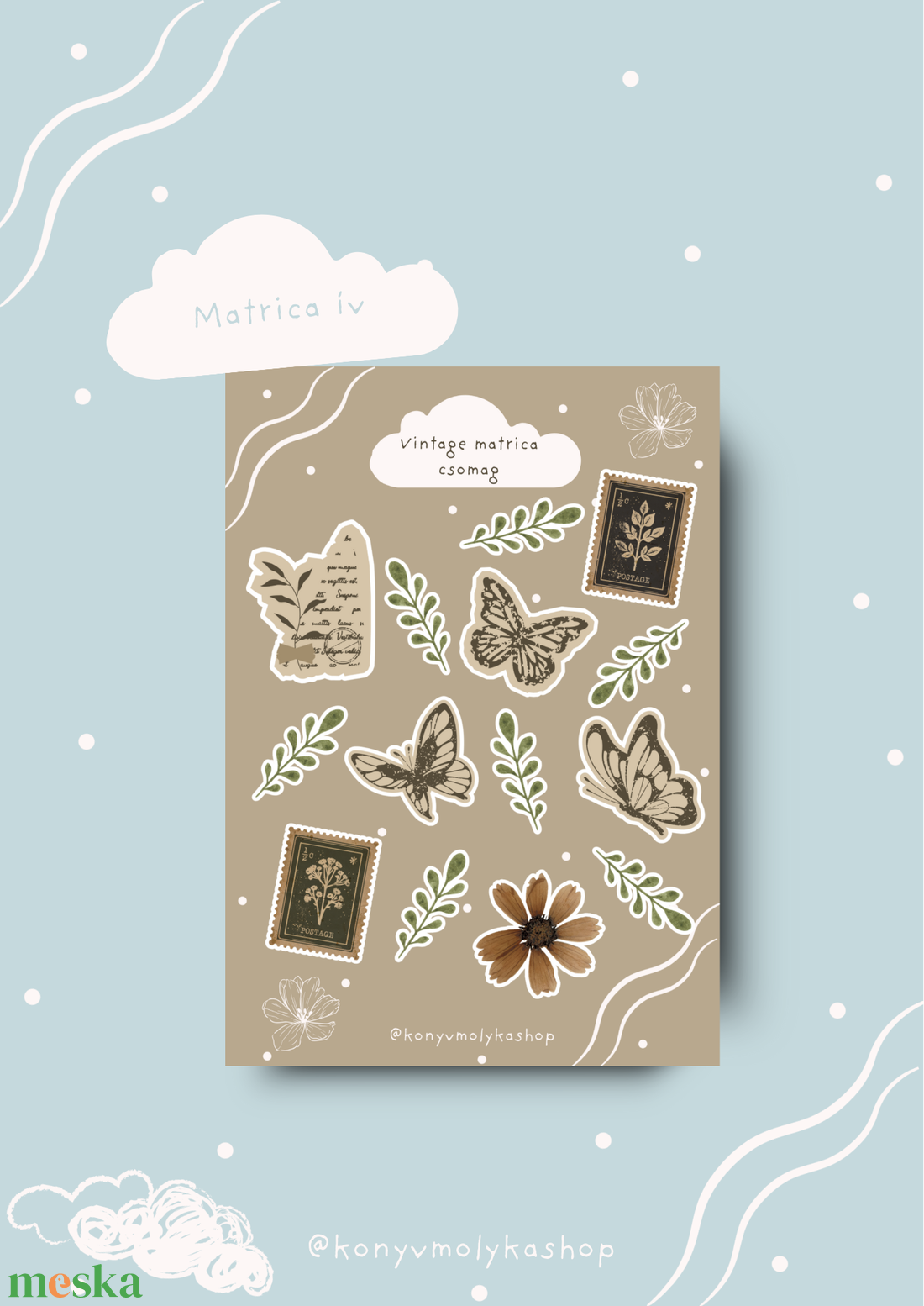Vintage matrica ív - művészet - grafika & illusztráció - egyéb rajzok - Meska.hu Vintage matrica ív - művészet - grafika & illusztráció - egyéb rajzok - Meska.hu