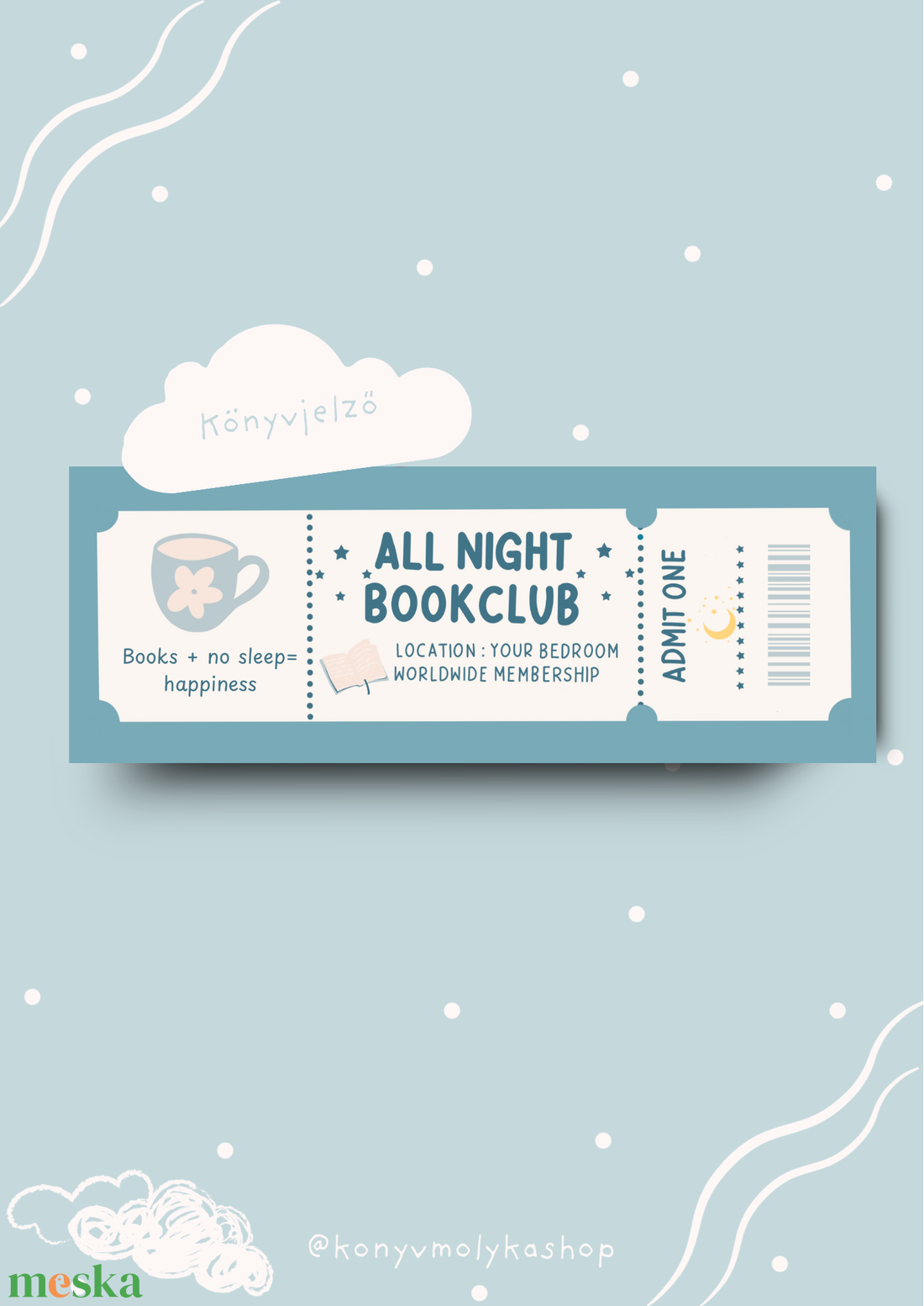 All night book club könyvjelző könyvmolyoknak - művészet - grafika & illusztráció - egyéb rajzok - Meska.hu All night book club könyvjelző könyvmolyoknak - művészet - grafika & illusztráció - egyéb rajzok - Meska.hu