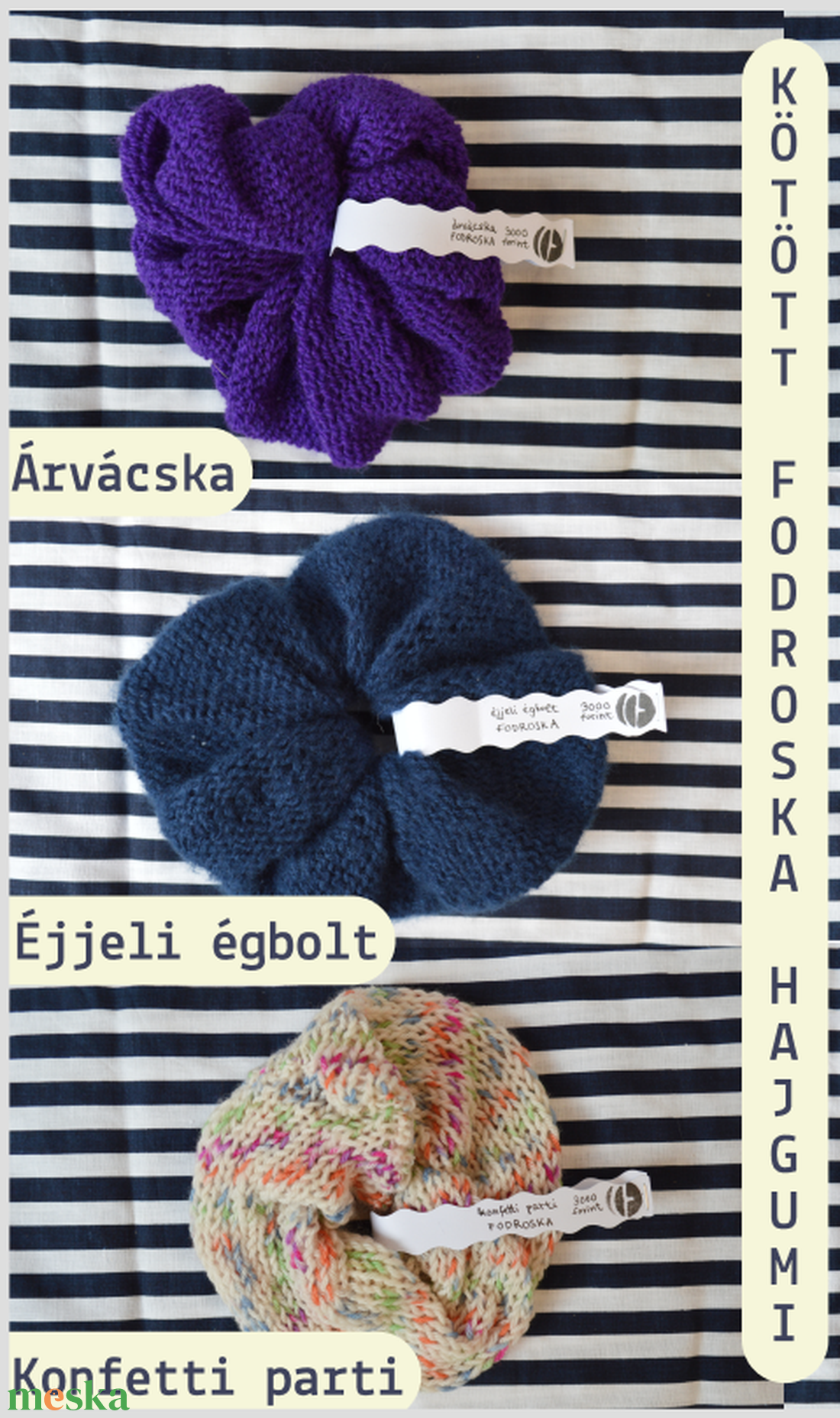 Kötött scrunchie hajgumi - ruha & divat - hajdísz & hajcsat - hajgumi - Meska.hu Kötött scrunchie hajgumi - ruha & divat - hajdísz & hajcsat - hajgumi - Meska.hu