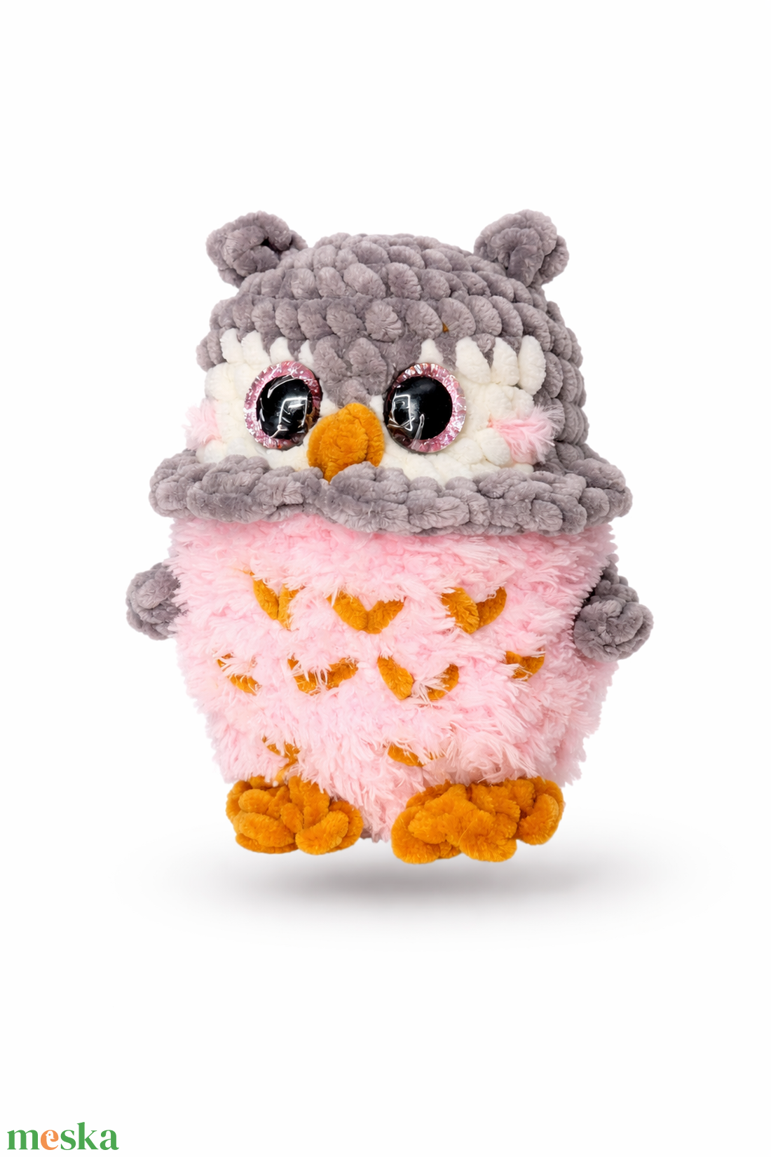 Horgolt plüss bagoly - játék & sport - plüssállat & játékfigura - bagoly - Meska.hu