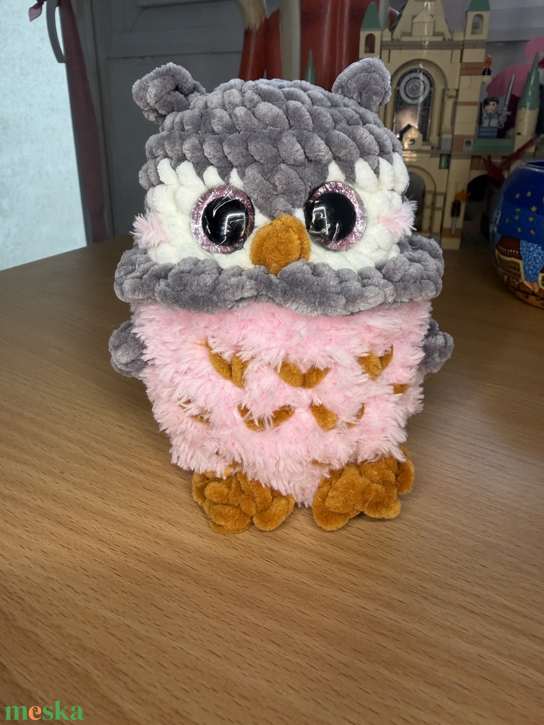 Horgolt plüss bagoly - játék & sport - plüssállat & játékfigura - bagoly - Meska.hu