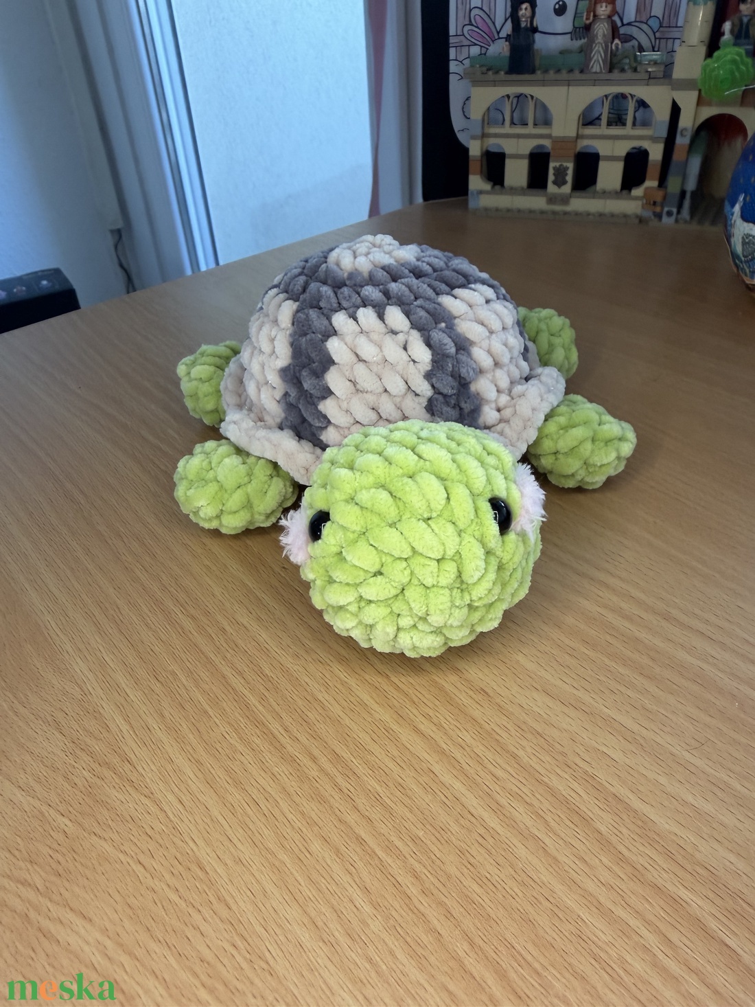 Horgolt teknős plüss - játék & sport - plüssállat & játékfigura - teknős - Meska.hu