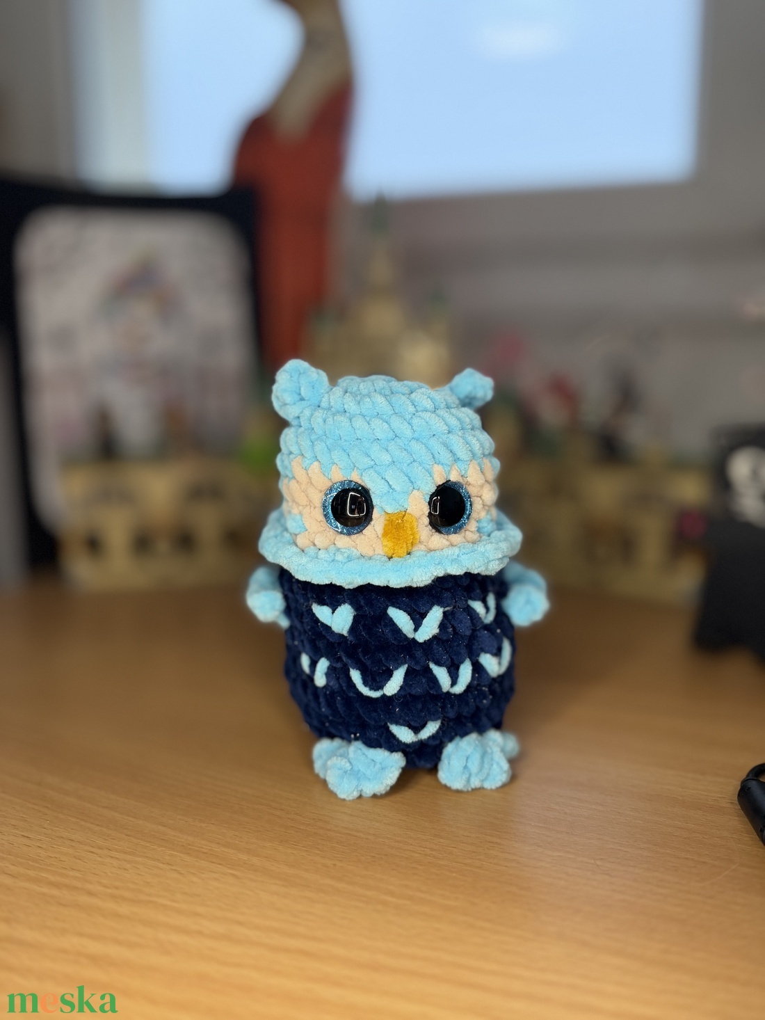 Horgolt plüss bagoly - játék & sport - plüssállat & játékfigura - bagoly - Meska.hu