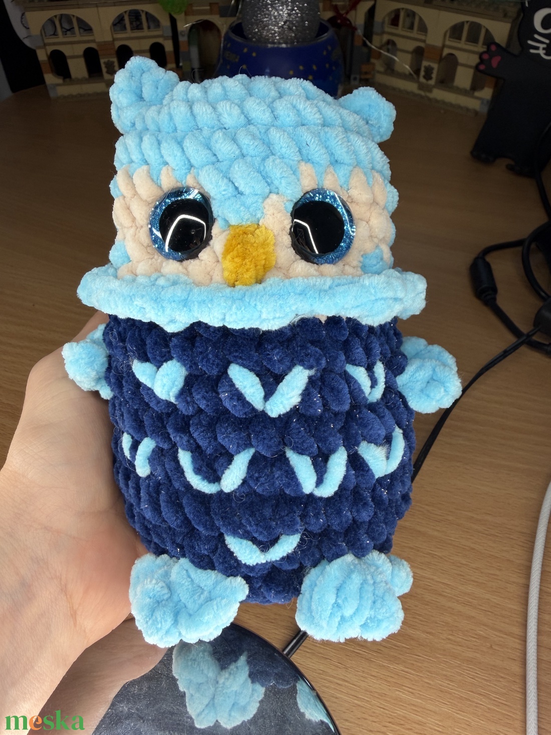 Horgolt plüss bagoly - játék & sport - plüssállat & játékfigura - bagoly - Meska.hu