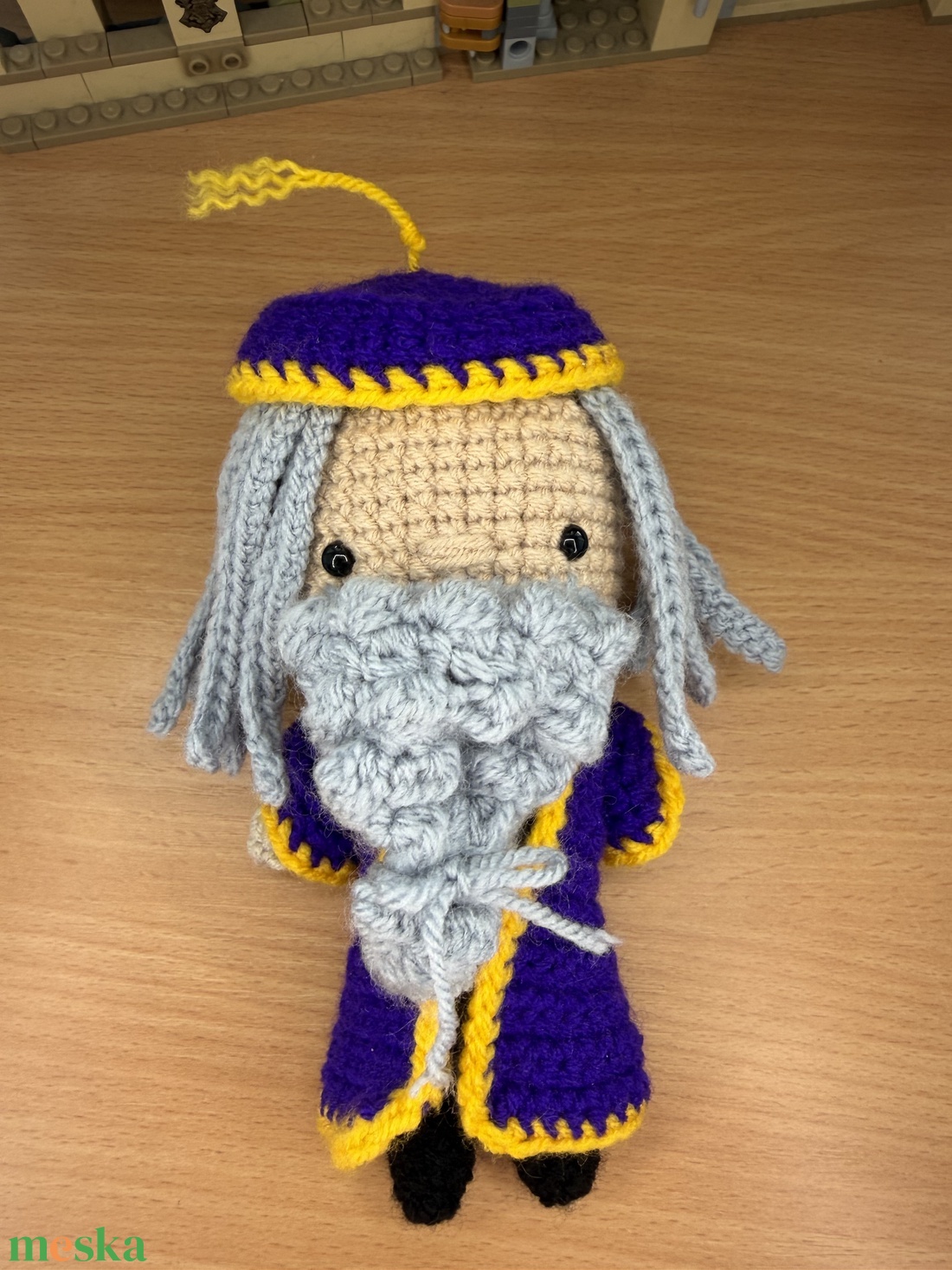 Horgolt Dumbledore figura - játék & sport - plüssállat & játékfigura - más figura - Meska.hu