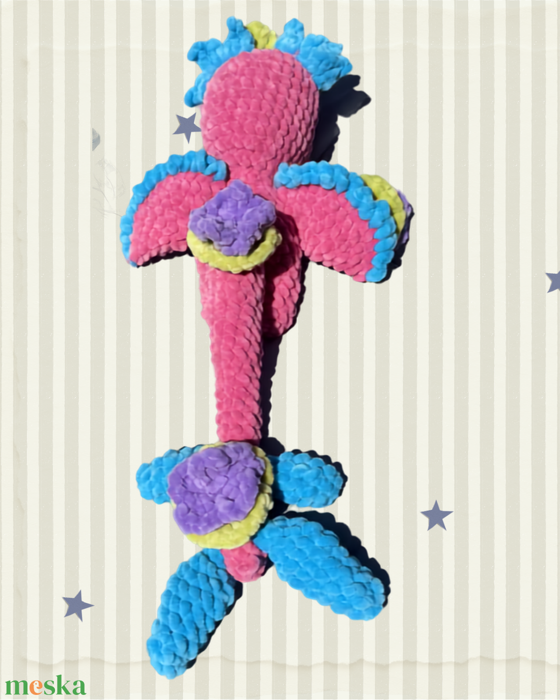 Puha Zsenília Vízi Sárkány � Horgolt kabala (20-25 cm) - játék & sport - plüssállat & játékfigura - plüss sárkány - Meska.hu