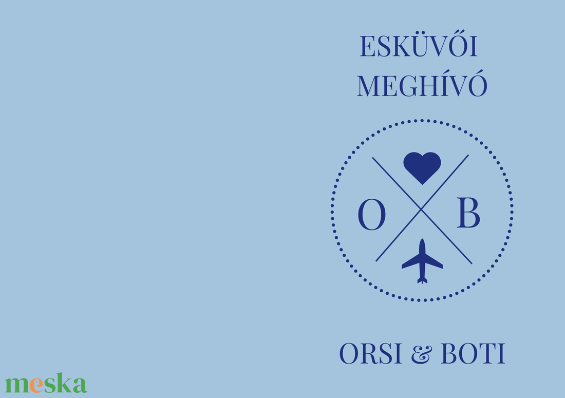 Személyre szabott, esküvői meghívó - művészet - grafika & illusztráció - digitális - Meska.hu