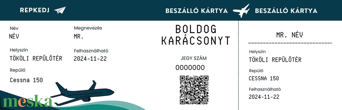 Személyre szabott, digitális ajándékkártya - művészet - grafika & illusztráció - digitális - Meska.hu