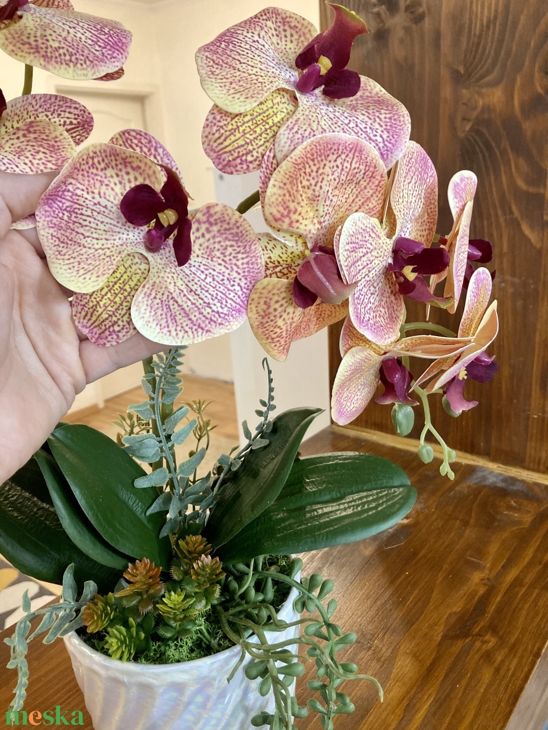 Trópusi hangulatú orchidea - otthon & életmód - dekoráció - asztal és polc dekoráció - asztaldísz - Meska.hu Trópusi hangulatú orchidea - otthon & életmód - dekoráció - asztal és polc dekoráció - asztaldísz - Meska.hu